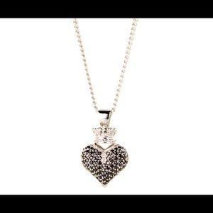 King Baby Studio Black Heart Necklace